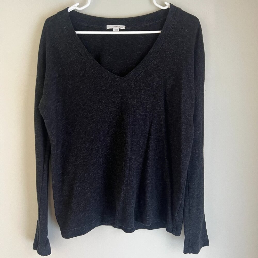 James Perse Long Sleeved V-Neck